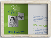 Printdesign • Praxis Doris Stegmair • Flyer